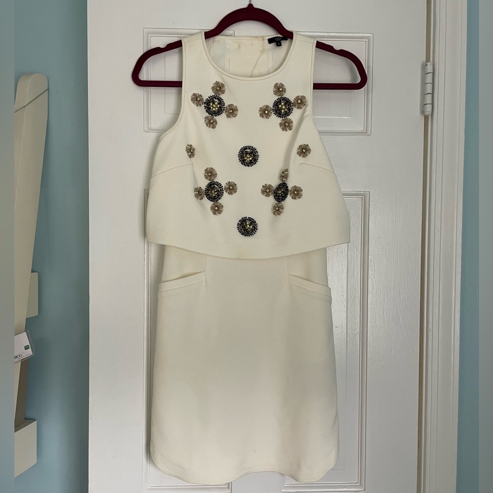 Open back embellished Tibi dress